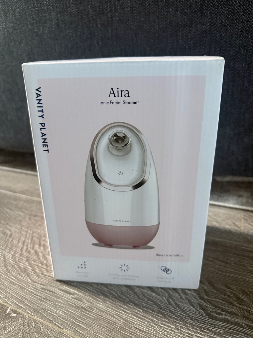 Vanity Planet Aira Rose Gold Ionic Facial Steamer